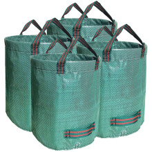 4 Pack 72 Gallons Garden Waste Bags, Reusable Yard Bags Heavy Duty Waterproof Gardening Leaf Bag with 4 Handles, Yard