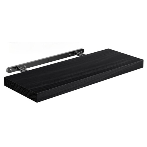Wall-Mounted Floating Shelf, White Textured Wall Shelf, Single-Panel Mounting Shelf, Wall-Mounted Storage Rack A