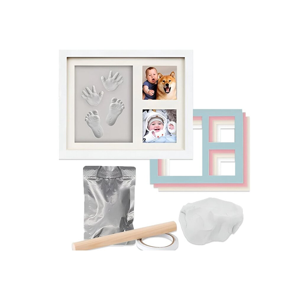 Baby Hand and Footprint Kit, Clay Handprint Keepsake Frame, Newborn Keepsake Photo Frame, Picture Hanging Pictures