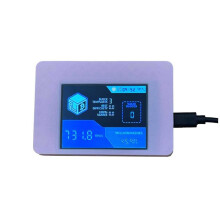 735Kh/S NMMinering NerdMinerV2 BTC Solo Miner Aggiornato da 2,8 Pollici con Schermo Touch Intelligente, Bitcoin Crypto Miner per Ufficio e Casa