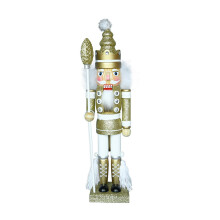 Houten Koning Notenkraker Ornamenten Kerstversiering Houten Beeldje Marionet Speelgoed Decor