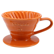 Koonan Ceramic Hand Brew Coffee Filter Cup Conical Filter Coffee Dripper Kit Household Coffee Appliance Pour over Coffee Stand G