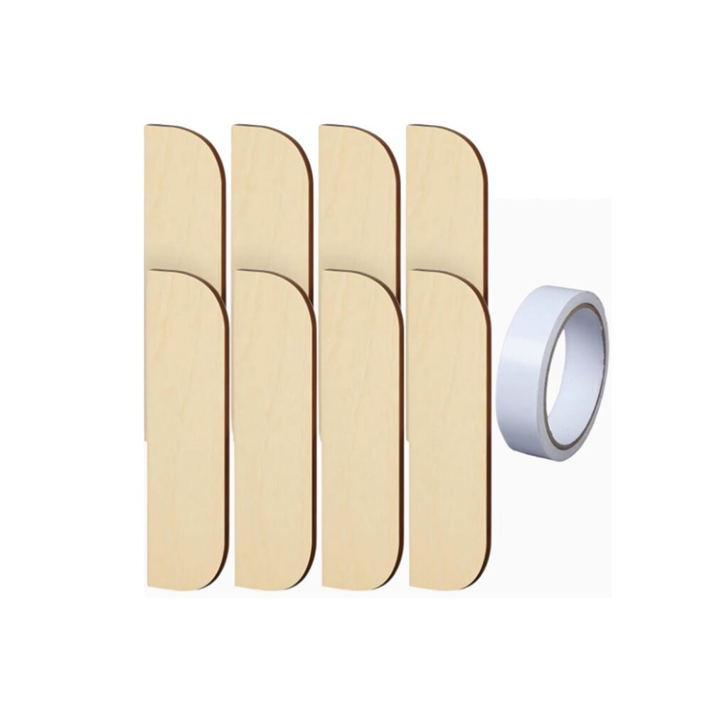 8Pcs 3.5 Inch Hinge Repair Wooden Plate Door Hole Cover Plate Wooden Hinge Filler Wood Repair Kit Kitchen Cabinet Hinges 6033075543244