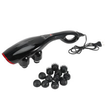 Electric Shiatsu Vibrator Massager Hammer Stick Roller Heads Back Neck High Frequency Acupressure Relax Health Care EU Plug