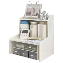 Optimisez Votre Rangement avec Cette Étagère de Bureau à Deux Niveaux, Idéale pour Maison et le Bureau. Étagère de Style Ins pour Livres et