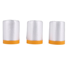 Rotolo di Fogli Antipolvere, Rotoli Pellicola nel Plastica per Mascheratura Pellicola per Mascheratura Drappeggiata con Nastro Autoadesivo per