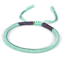New Multi Color Tibetan Buddhist Good Lucky Charm Tibetan Bracelets & Bangles For Women Men Handmade Knots Rope Bracelet Green