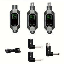 Wireless Microphone Converter XLR Transmitter and Receiver Microphone Wireless System for Dynamic Microphone A