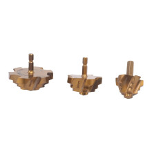Lot de 3 Forets Étagés PPR à Queue de 8 mm, Outil de Raccordement de Tuyaux D'Eau 40/50/63 mm, pour Réparation de Tuyaux D'Eau