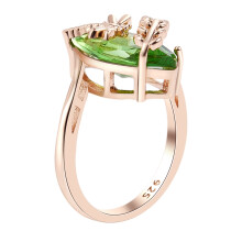 US 8 Dragonfly Verde Per Gioielli Da Donna Olive verde Stone Anelli Anelli Cubici