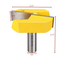 1/2 Pouce Shank 2-1 / 4 Pouce Diamètre Bas de Nettoyage Router Bit Fraise À Bois (1 Paquet)