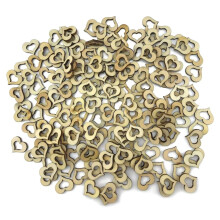 200 Stuks Houten Holle Liefde Hart Rustieke Bruiloft Tafel Scatter Decoratie Ambachten Bruiloft Decoraties, Tafeldecoraties