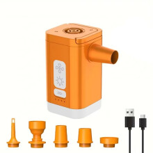 Pompe à Air Portable pour Matelas, Pompe à Vide, Compresseur D'Air Électrique, Gonfleur/Dégonfleur avec Lumière LED