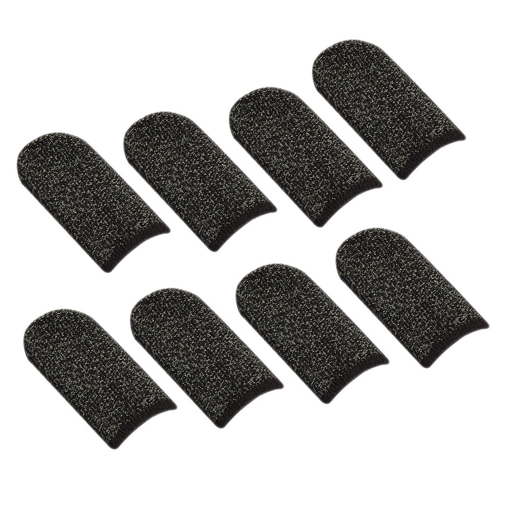 Professional Gaming Finger Cot 18-Pin Border Copper Fiber Anti-Sweat And Non-Slip Competitive Version 8Pcs Black 6032382724315