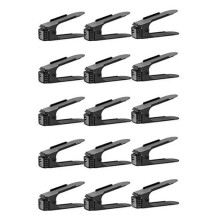 15PZ Slot per Scarpe Organizer per Armadio Impilatore per Scarpe Regolabile Doppio Portascarpe Organizer Holder Storage Rack Holder