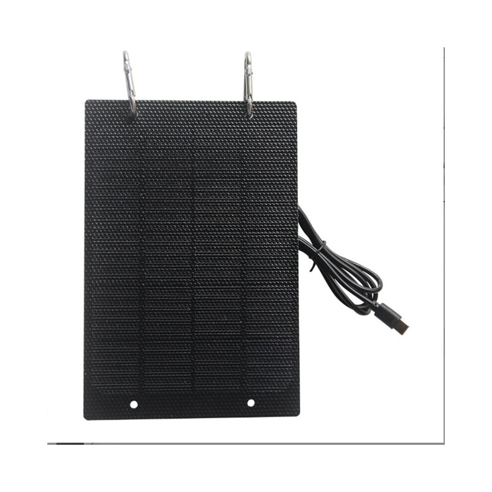 5W 5V Etfe Solar Panel Charger Type-C Output Solar Power Bank For Mobile Phone Security Camera Courtyard Streetligh 4712005681479