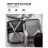 3St BäRbara VäSkor Resekompressibel FöRvaringsväSka Set Mesh Visual Bagage Organizer Grå 2