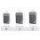 3St BäRbara VäSkor Resekompressibel FöRvaringsväSka Set Mesh Visual Bagage Organizer Grå 6