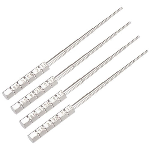 4pcs Metal Wire Winding Rod Wire Looping Wrapping Step Working Tools Sizing Ring Model Tool Wire Looping Mandrel