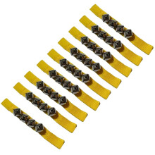 Cloche Orff Jaune Vif 10 Pièces, Clochette de Développement des Capacités à Multiples Facettes, Instrument de Performance de Danse