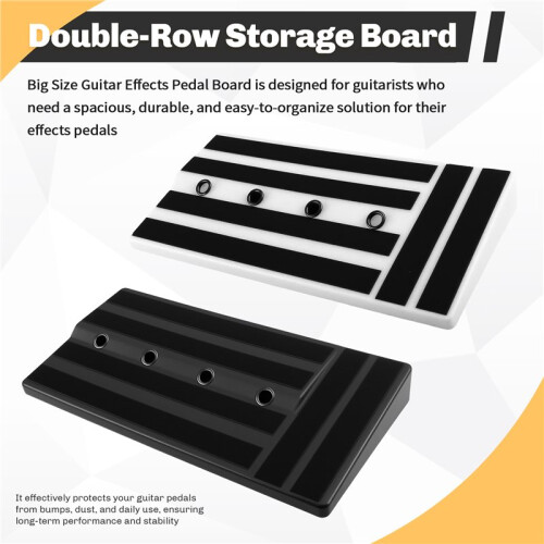 Size Guitar Effects Pedal Board for Multiple Guitar Pedals Accessories Double-Row Storage Board 2