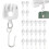 100Pcs Ceiling Curtain Track Rollers and Hooks Accessories Sets - 50 Pcs Smooth Rollers with 50 Pcs Metal S Hooks 2