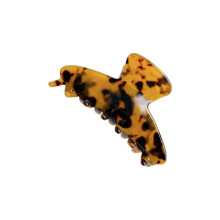 Hair Claw Banana Clips Tortoise Barrettes Celluloid Leopard Print Fashion Accessories for Women Girls Style A