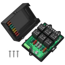 Nieuwe RB-R6F6-3 Auto-Relaiskast met Aangepaste Aansluiting voor Auto-Aansluitdooszekering 12V Universeel Autozekeringpaneel