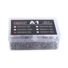 PIRATE COIL 100 Pcs Built Coils A1 Rebuildable for Electronic Accessories Coils Heating Wire Resistance 24GA/0.5 Ohm