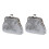 2X Women's Sequins Coin Purse Buckle  Wallet(Silver) 1