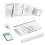 A4 Portable Thermal Printer Inkless BT Wireless Portable Printer Min Portable A4 Label Maker Home Office Use White 3