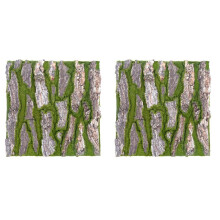 2X Simulazione Corteccia D'Albero Decorazione Fogna Domestica Corteccia D'Albero Finta Muschio Verde Decorazione di Nozze Erba Parete Piante