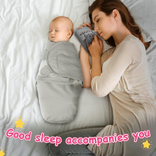 AYBUY 3 Pack Baby Swaddle Suit,Baby Swaddle Sack for 0-3 Months Newborn Breathable Organic Cotton Fabric,Baby Blanket Wrap with Adjustable Velcro