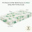 Yukkidds Cot Sheets 120x60 Fitted Cotbed Sheet 2 Pack Baby Cot Sheets Super Soft & Breathable Microfiber Green Leaf 2