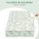 Yukkidds Cot Sheets 120x60 Fitted Cotbed Sheet 2 Pack Baby Cot Sheets Super Soft & Breathable Microfiber Green Leaf 4