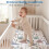 Yoofoss Cot Bed Sheets 65 x 95 cm Fitted Super Soft and Breathable Cot Bed Sheets Cozy Baby Cot Sheets 2 Pack 5