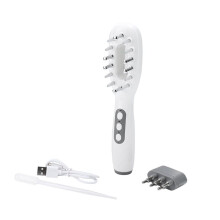 Applicator voor Hoofdhuidmedicatie, EMS Microstroom Elektrische Haarkam met Rood en Blauw Licht, Kam voor Hoofdhuidmassage met Vloeistofgeleiding
