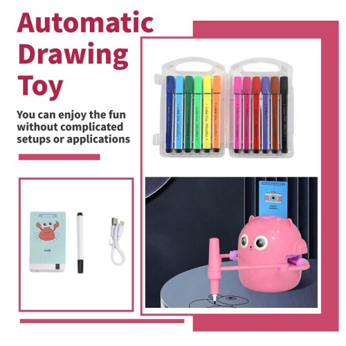 Interactive Educational Drawing Robot, 100 Drawing Cards,Intelligent Drawing Robot, Early Educational Drawing Robot 2