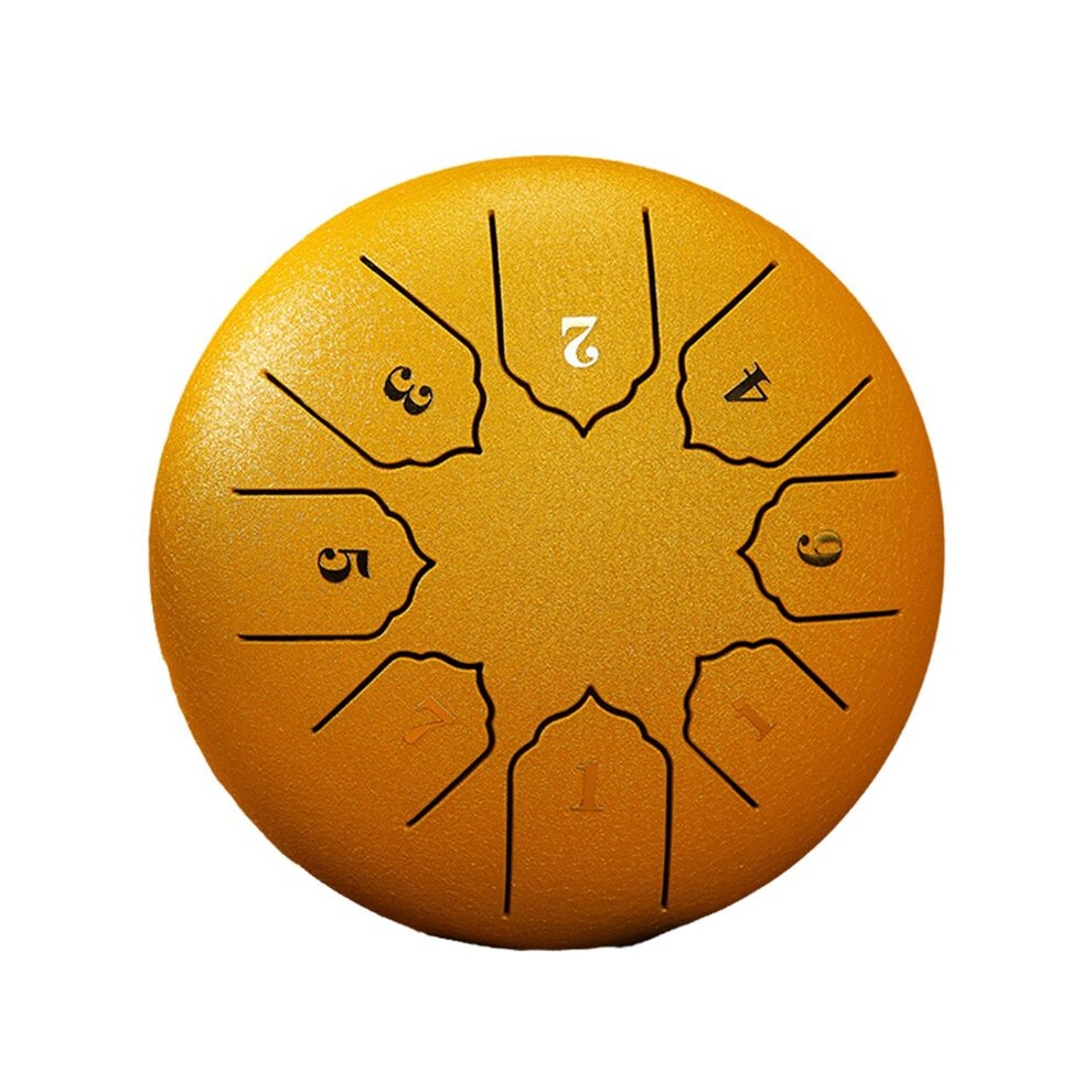 6-Inch 8-Tone Sound Rain Drum Outdoor Rain Drum Percussion Instrument Yoga Meditation Exclusive Gold 6034064117606