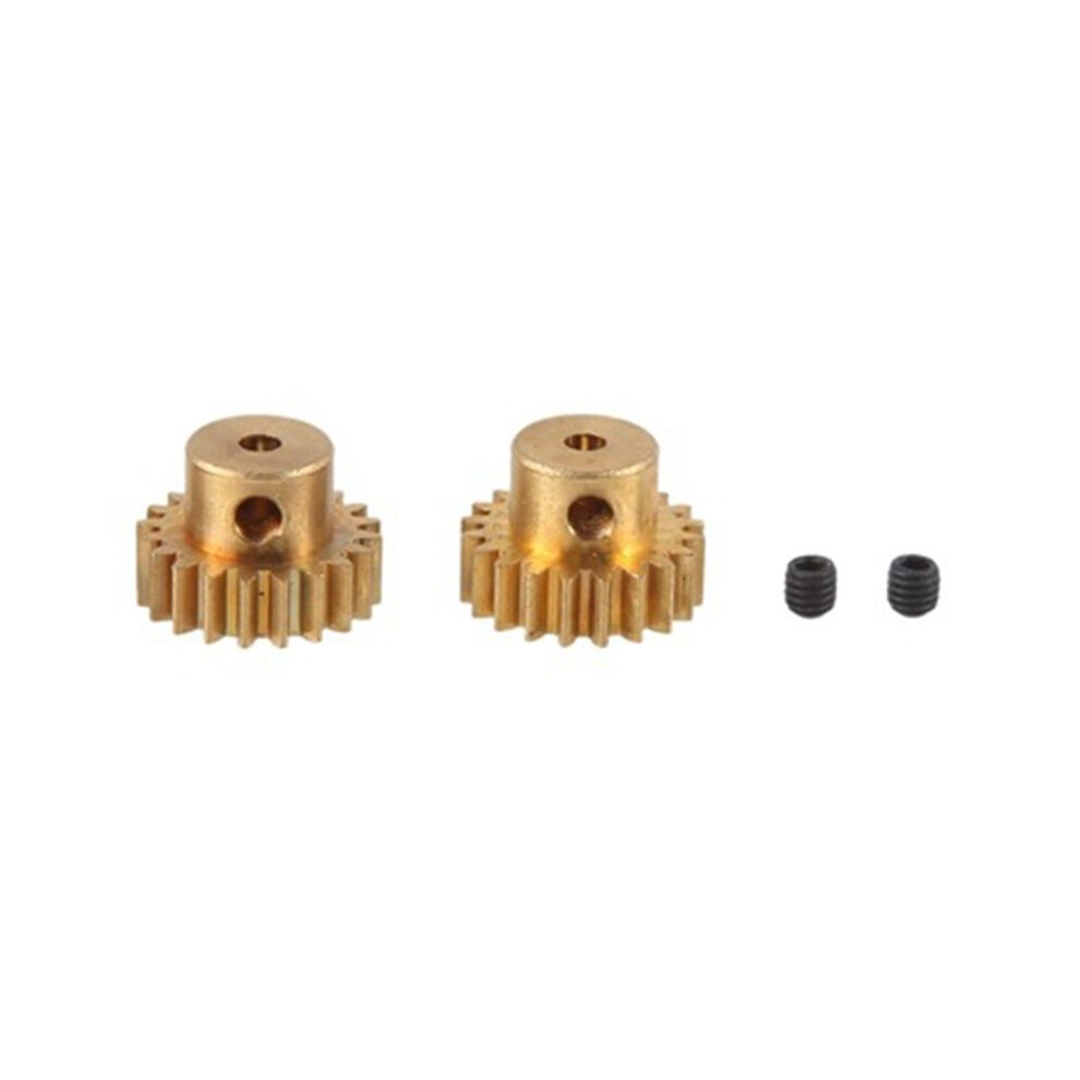 2Pcs 2.3Mm Shaft Brass Pinion Motor Gear 20T 48Dp M0.6 M0.8 For 1/12 1/16 Rc Car 7075 Hsp-Rgt Redcat 370/380/390 6034107178328
