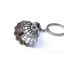 3X Creatif Porte-Cles de Badminton En Metal En Trois Dimensions Souvenir Porte-Cles Pendentif de Tournoi de Badminton Sports Sports Mignon Pendentif