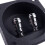 2X Square Shape Double Binding Post Type Speaker Box Terminal Cup Black 8