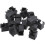 60Pcs RJ45 8P8C Computer Internet Network PCB Jack Socket Black 5