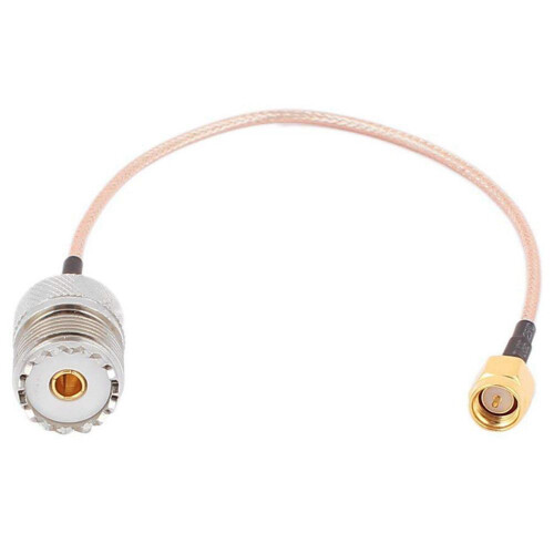 2X Handheld-Antennenkabel SMA-Stecker Zu UHF SO-239-Buchsen 1