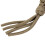 3X Paracord Square Weave Cuchillo Lanyard - Caqui 4