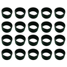 Poignée de Raquette en Silicone Bague D'Étanchéité pour Raquette de Tennis de Badminton Ceinture Absorbant la Sueur Anneau en Silicone Fixe Noir