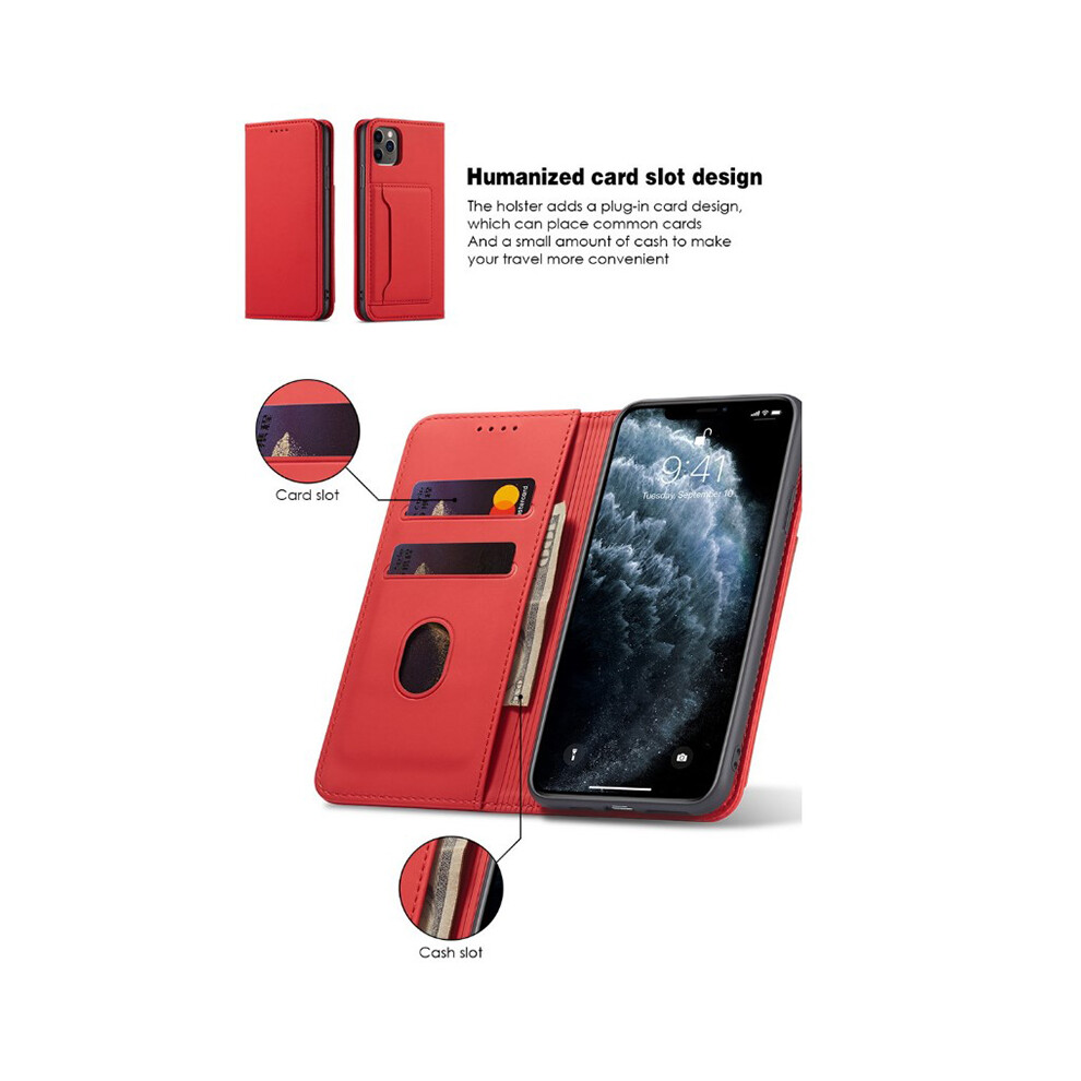 (, For Iphone12 Pro Max) Magnetic Pu Leather Phone Case Cover Flip Wallet For Iphone 12/12 Pro/12 Pro Max Pink 123643890637
