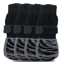 Lot de 4 Chaussettes Antidérapantes pour Chien, Idéales pour les Sols en Bois Dur, qui Empêchent le Léchage et les Glissades. Idéales pour la