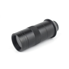 Objectif de Caméra pour Microscope Vidéo Industriel, Mise au Point Réglable 130X, Monture C pour Caméra VGA Compatible