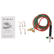 Micro-Gas Torch Gas Little Torch Welding Soldering Kit With 5 Tips Welding Soldering Gun Flexible Hosed for Small Instruments, Tools, Toys,